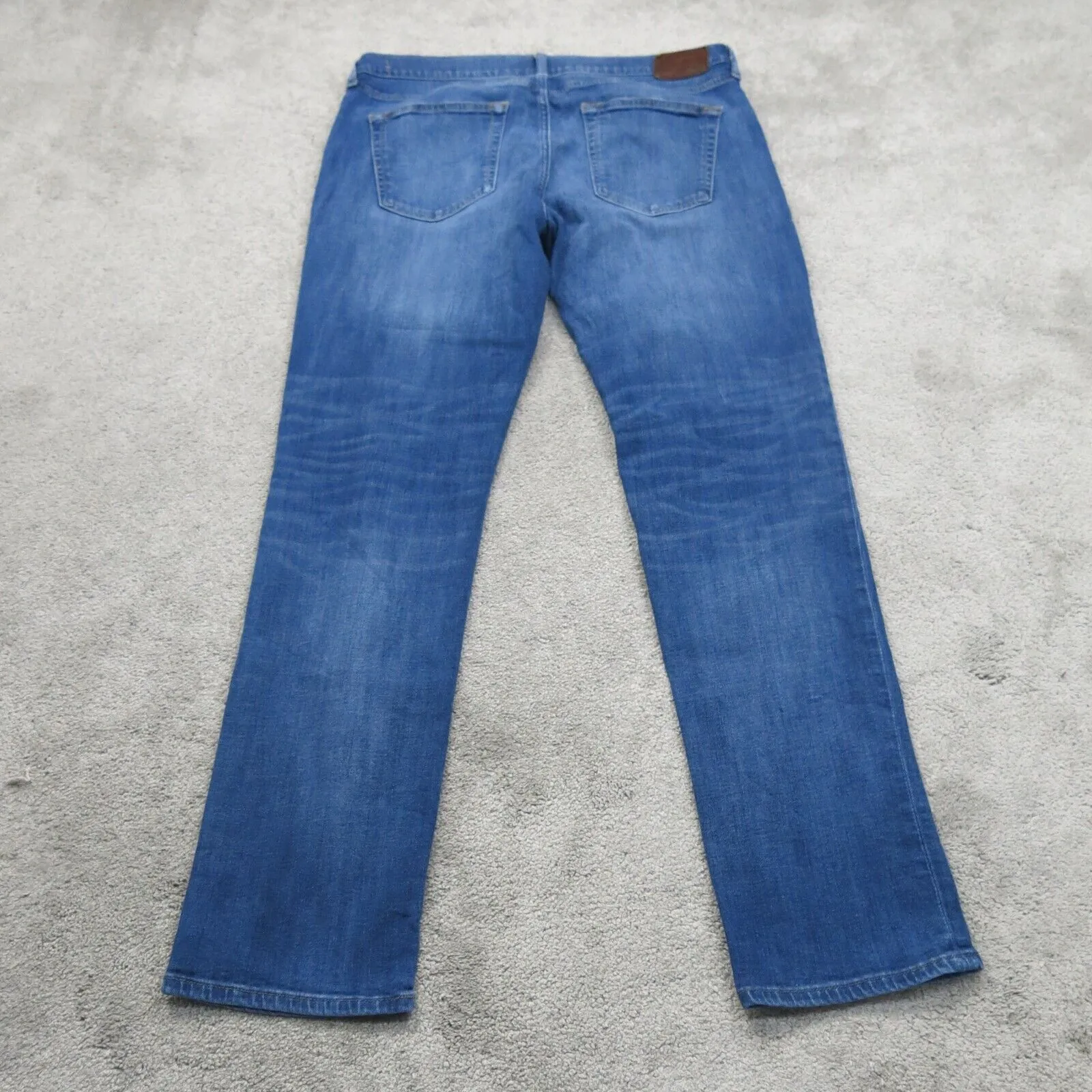 Abercrombie & Fitch Men Langdon Skinny Jeans Stretch Mid Rise Blue SZ W34XL32