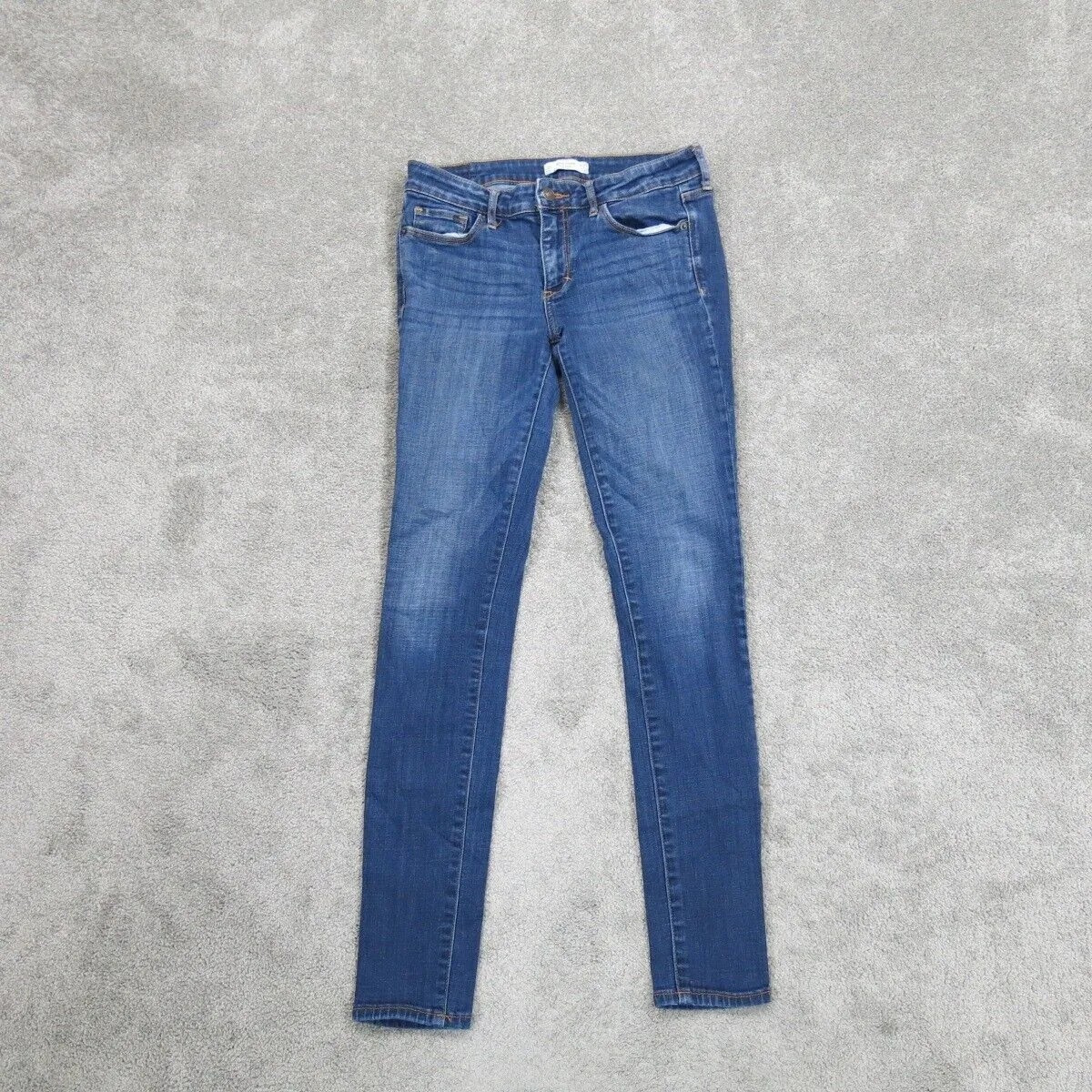 Abercrombie & Fitch Womens Skinny Jeans Slim Fit Mid Rise Blue Size W27XL31