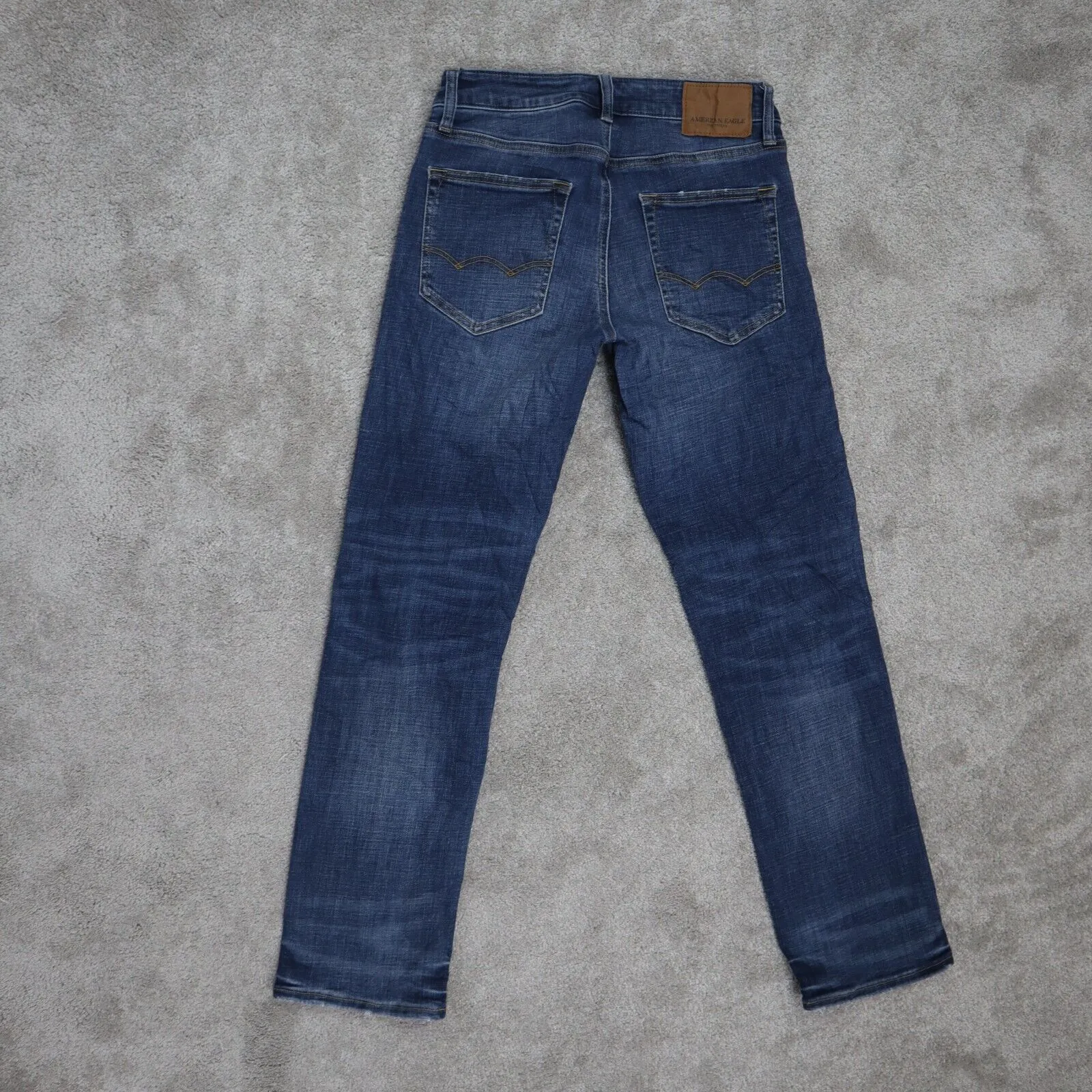 American Eagle Next Level Flex Men Slim Straight Jeans Five Pockets Blue W28XL30