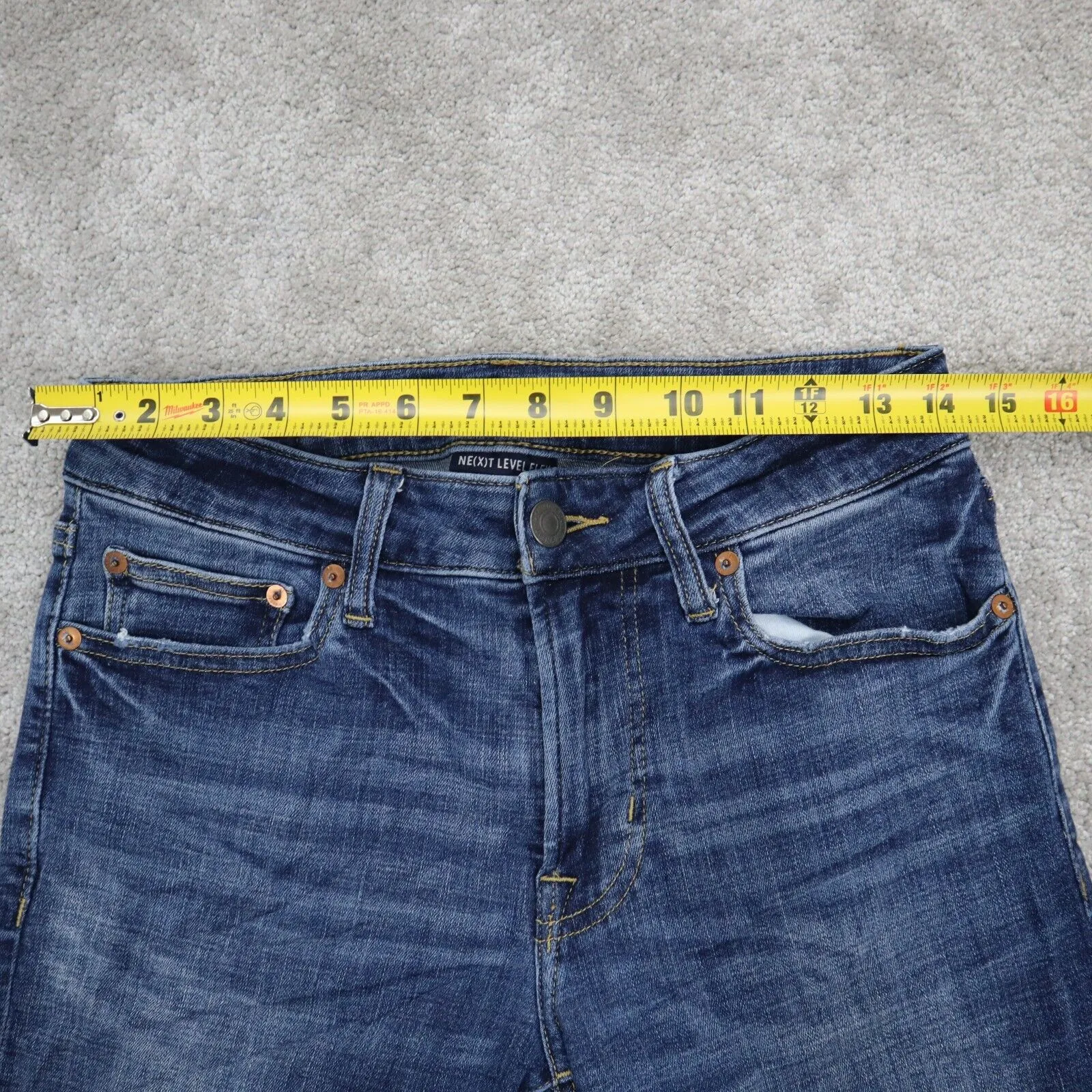 American Eagle Next Level Flex Men Slim Straight Jeans Five Pockets Blue W28XL30