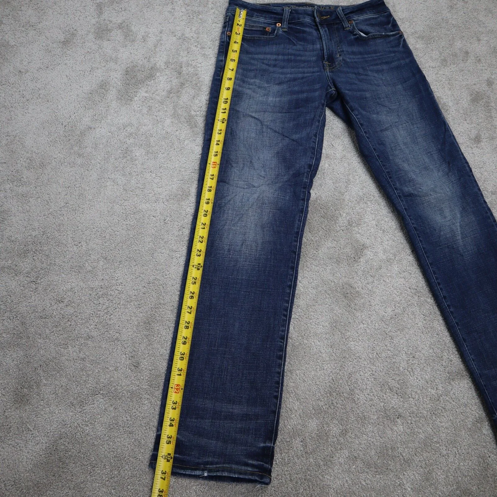 American Eagle Next Level Flex Men Slim Straight Jeans Five Pockets Blue W28XL30