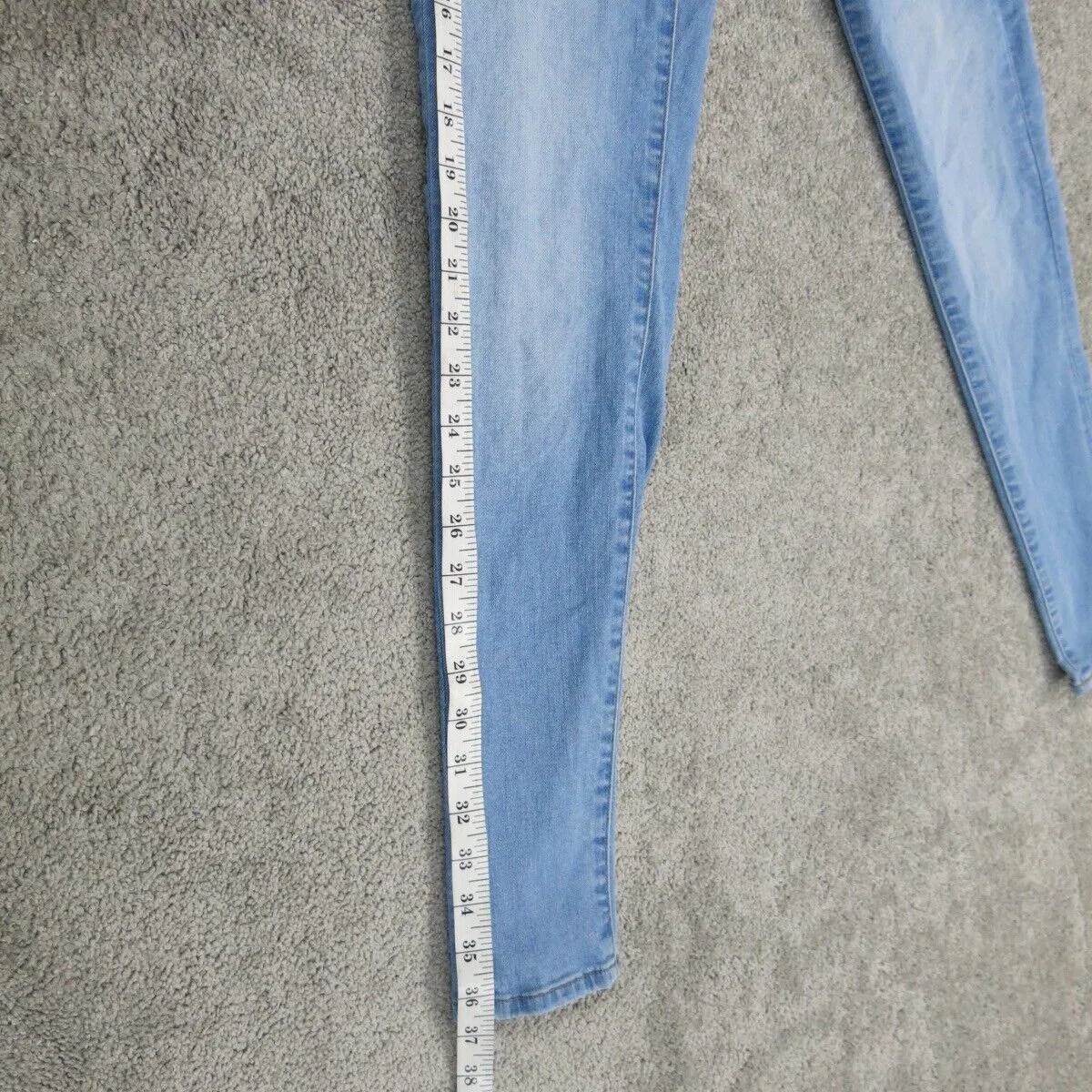 American Eagle Women Skinny Jeans Super Stretch Mid Rise Blue Size 2 Regular