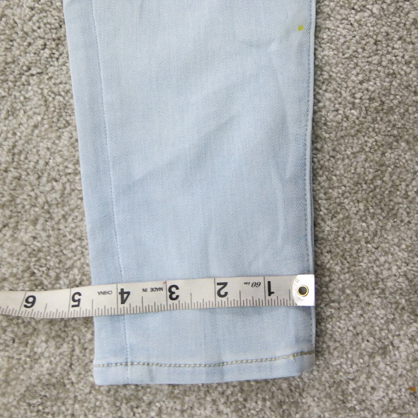 American Eagle Womens Jeans Skinny Leg Cotton Mid Rise Stretch Light Blue Size 6