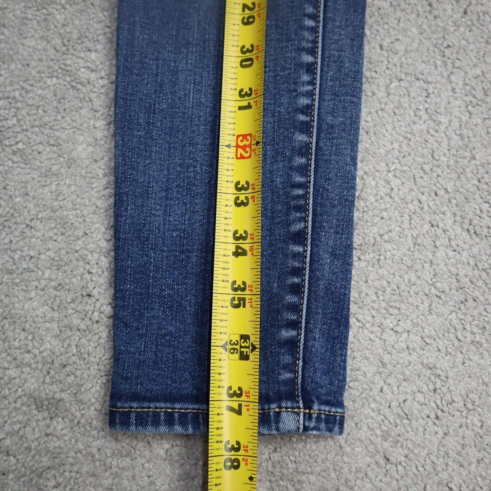 American Eagle Womens Jeans Skinny Leg Stretch Mid Rise Flat Front Blue Size 4