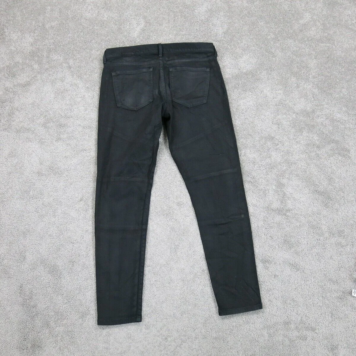 Banana Republic Womens Skinny Jeans Mid Rise Denim 100% Cotton Black Size 10/14