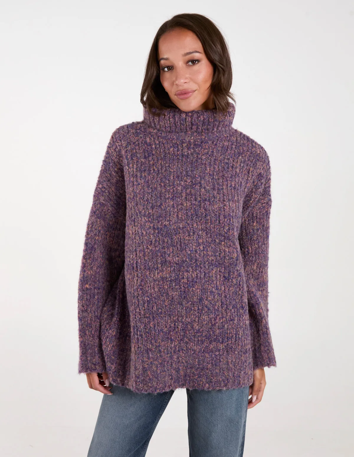 Chunky Turtle Neck Specked Jumper