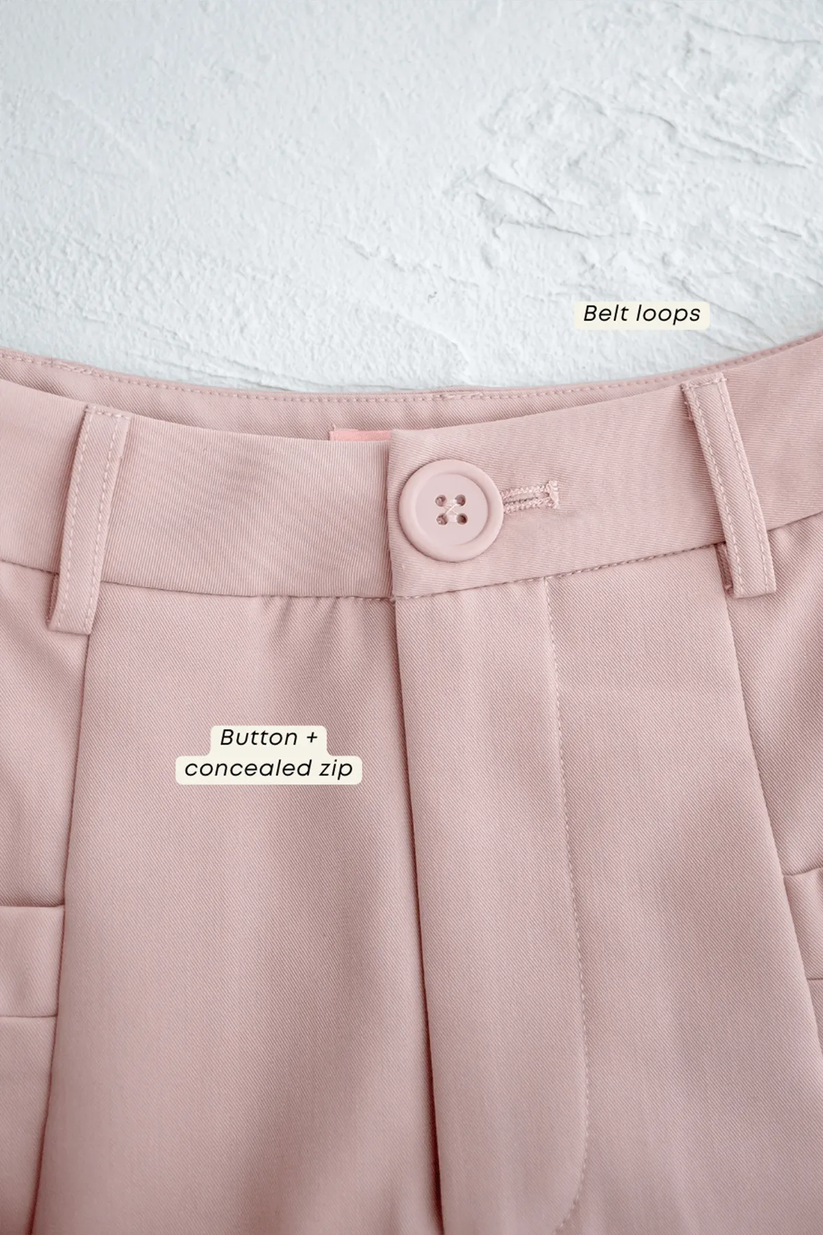 CLARE PLEATED TIE-KNOT SKORTS IN PINK