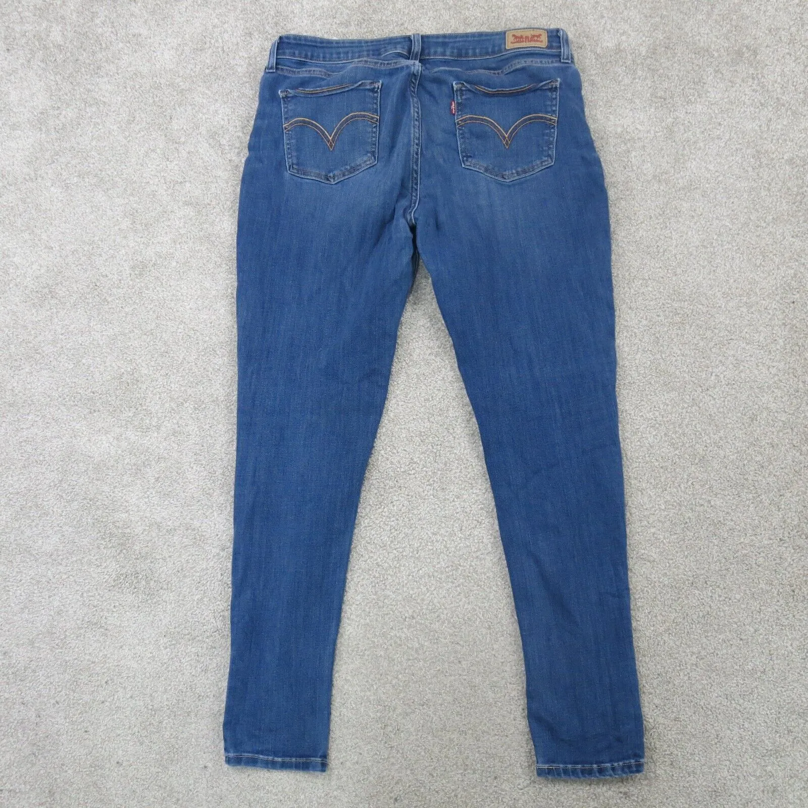 Denizen From Levi's Women Jeans Mid Rise Skinny Jeans Denim Stretch Blue Size 32