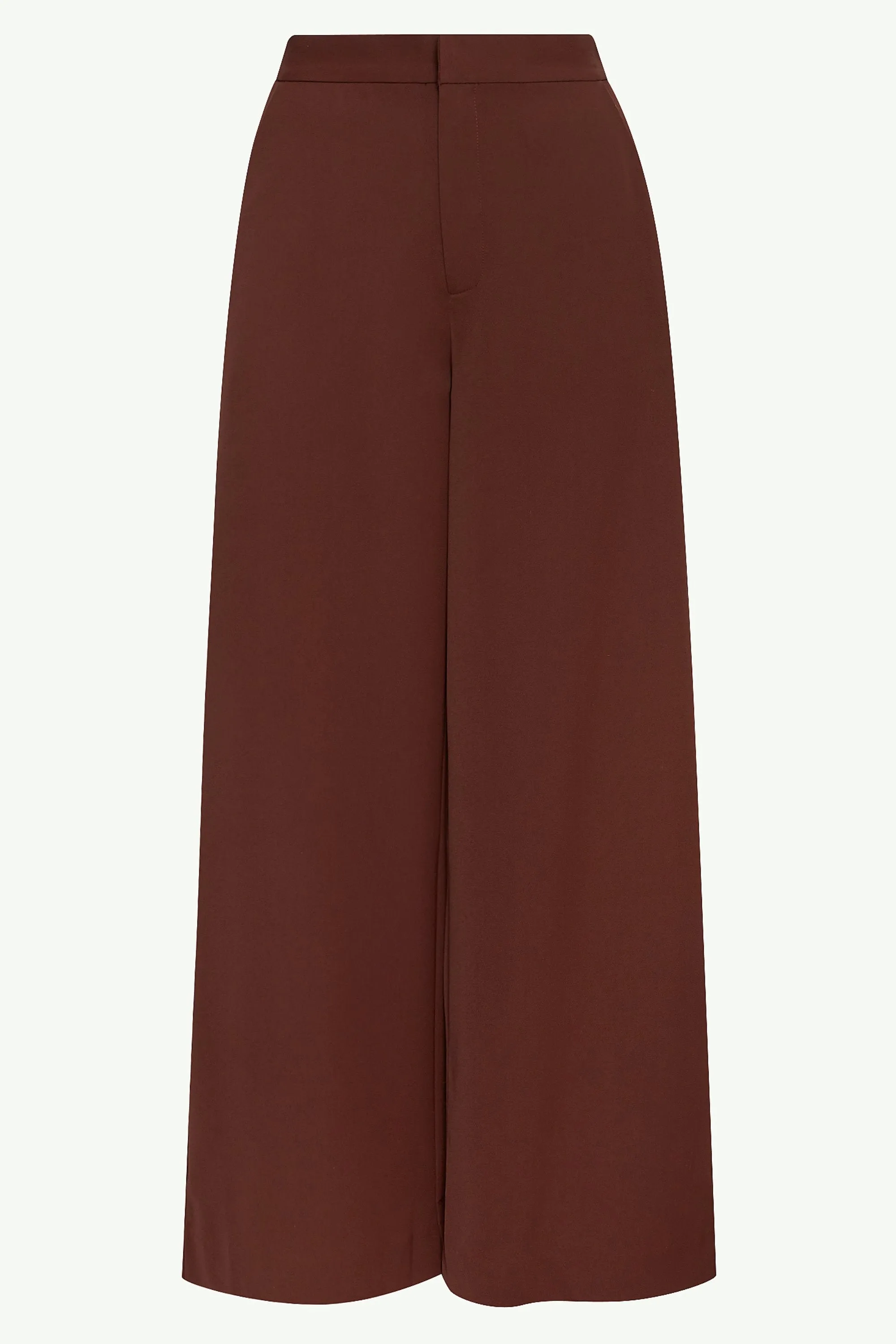 Essential Ultra Wide Leg Pants - Dark Brown