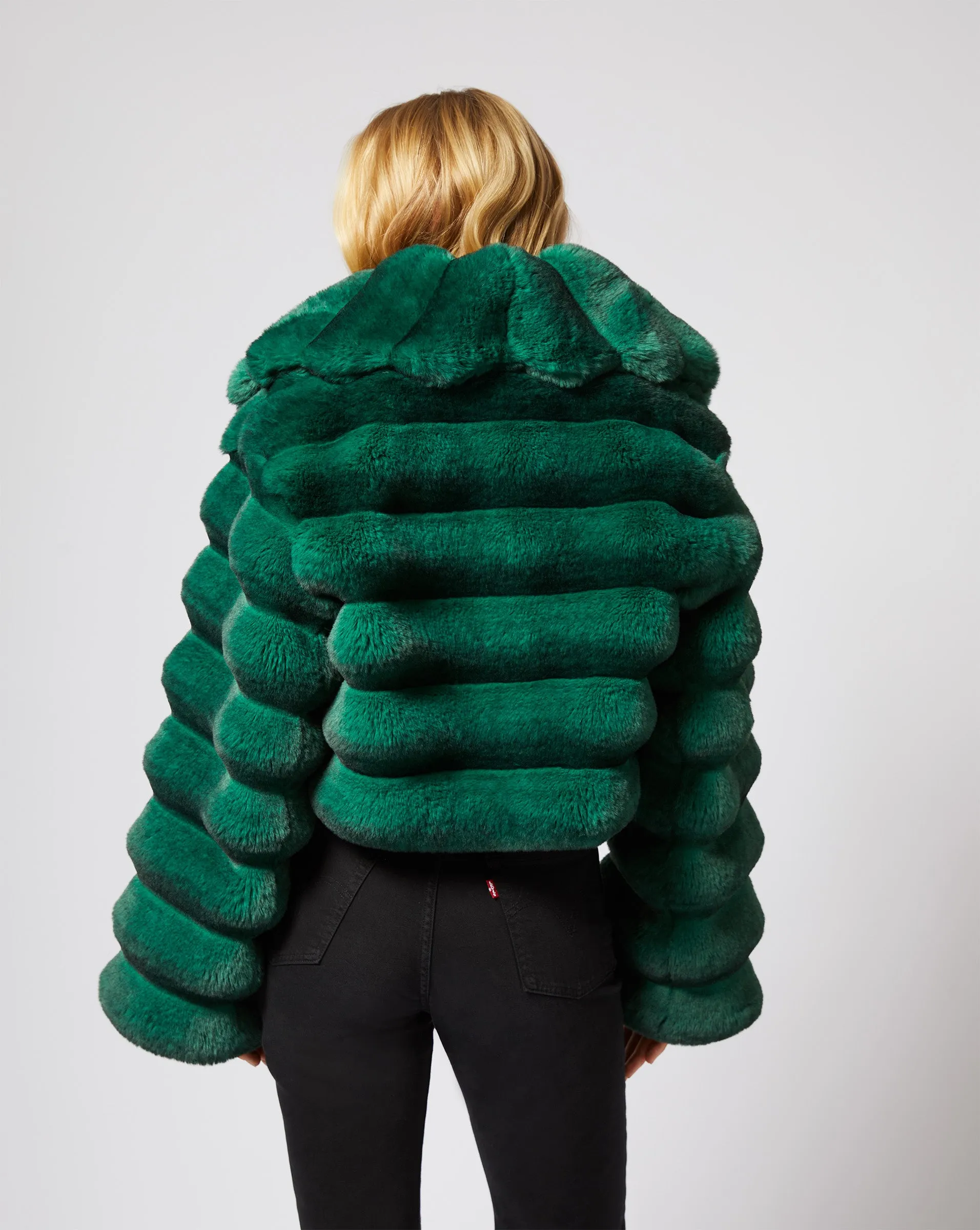 Faux Chinchilla Jacket