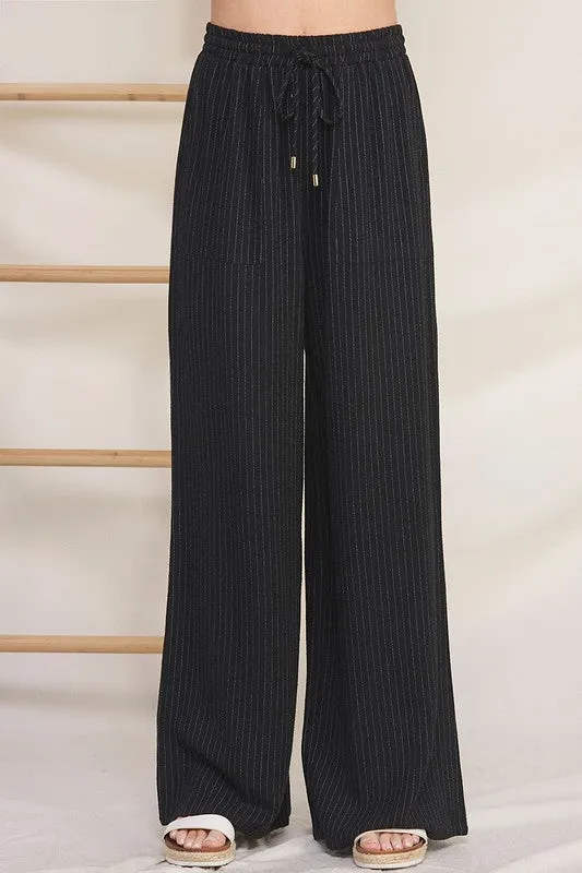 FINAL SALE - Sandy Beaches Striped Linen Pants - 2 Colors!