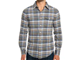 Flannel Pearl Snap - Apres Plaid - Blue