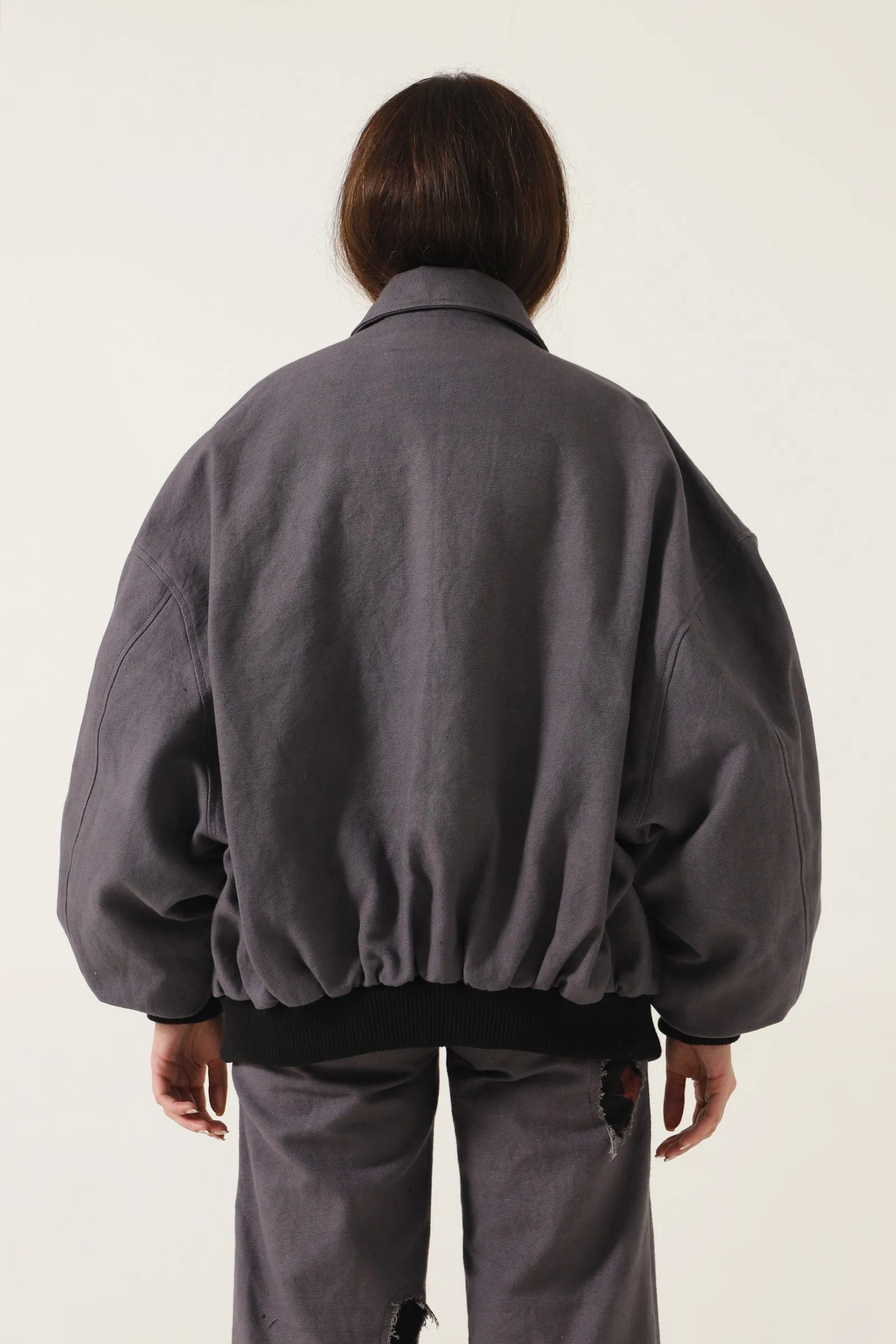 HANDWOVEN OVERSIZED BOMBER