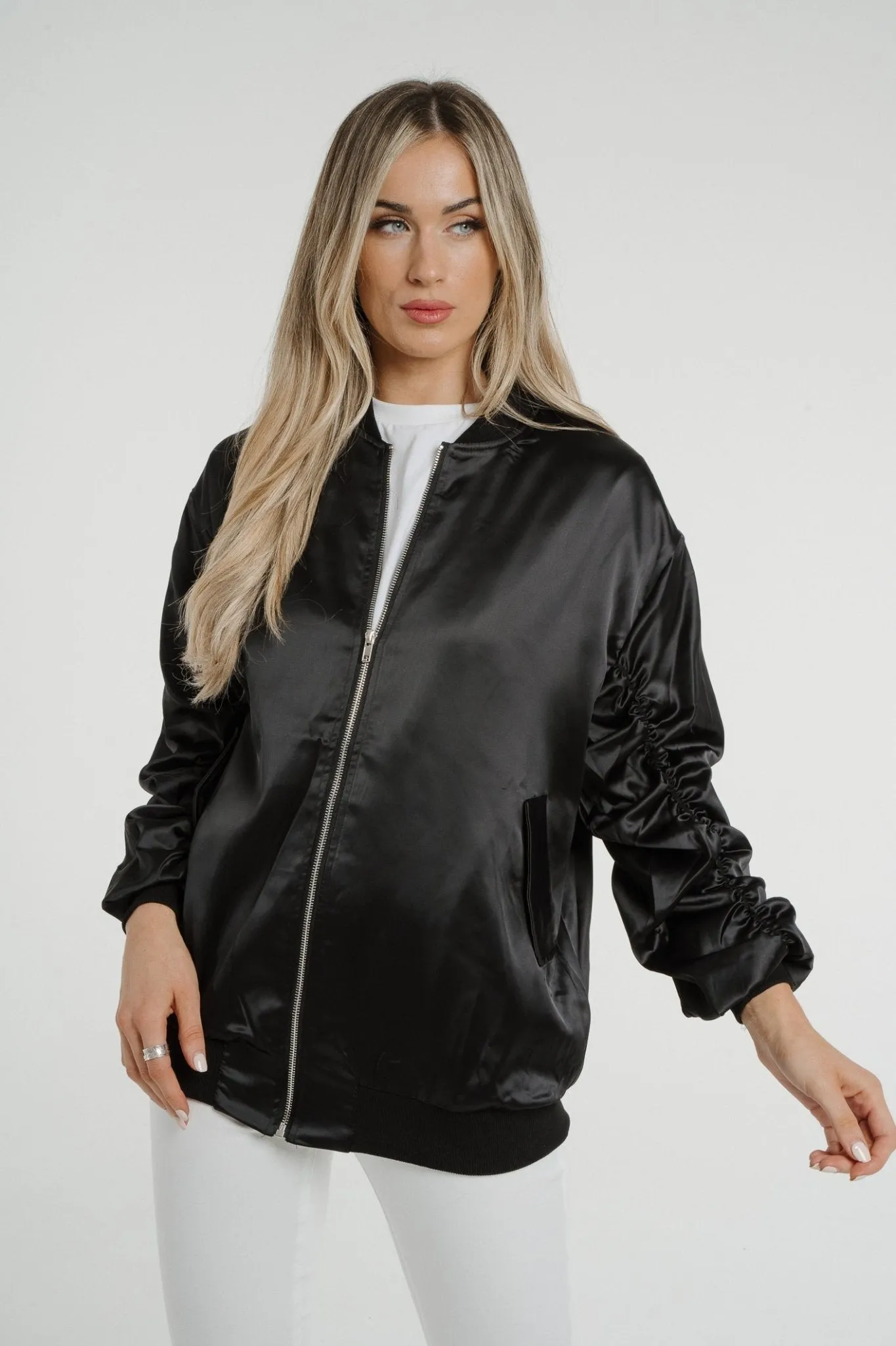 Ivy Zip Jacket In Black