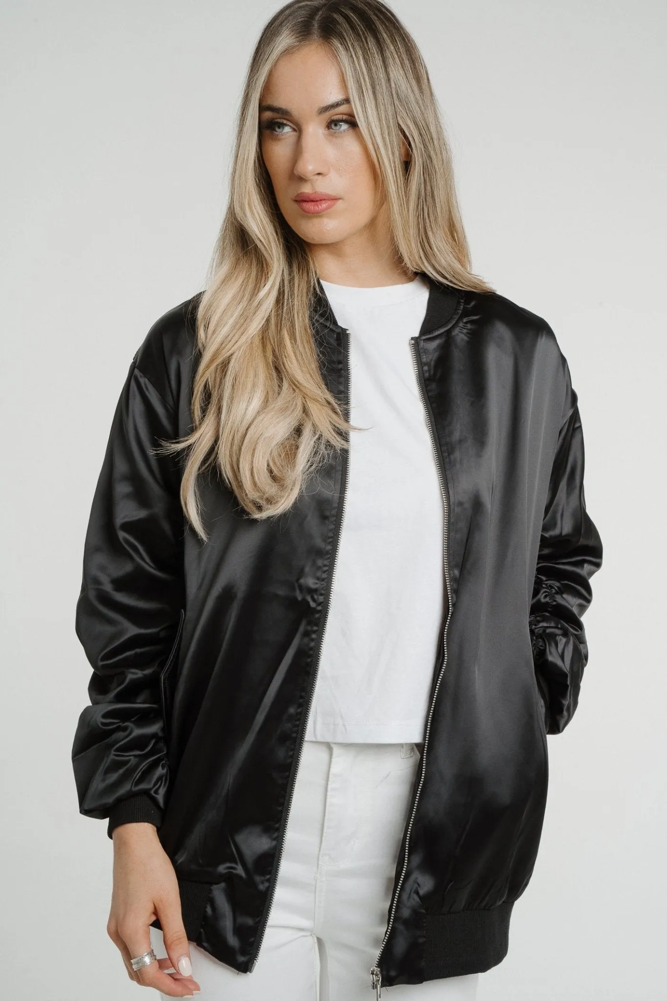 Ivy Zip Jacket In Black