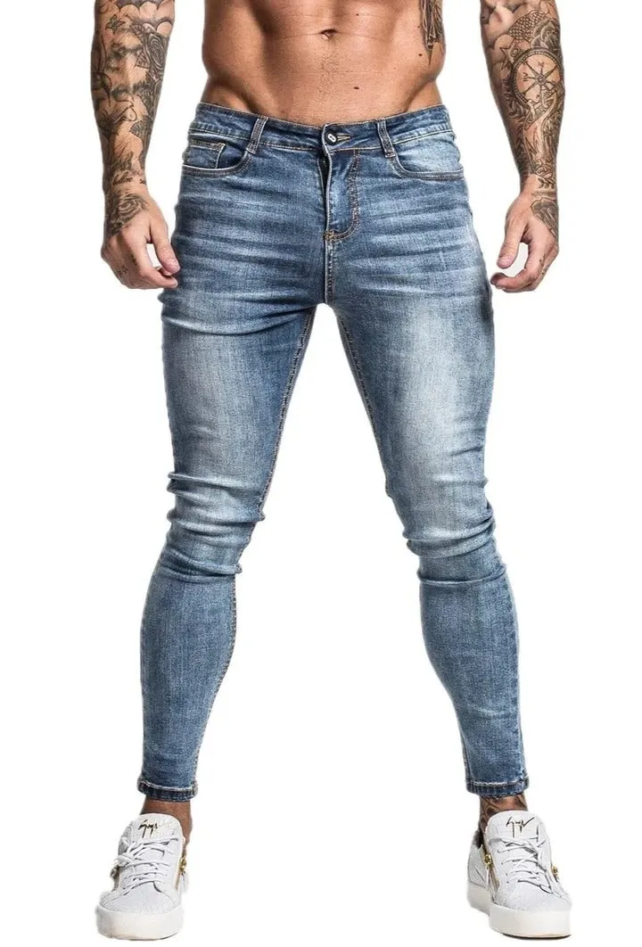 Mid Blue Skinny Fit Jeans