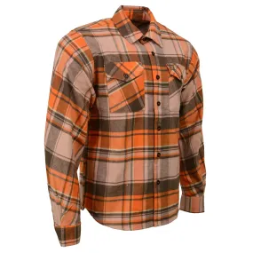 Milwaukee Leather  Men's 'Wild One' Brown/Orange Long Sleeve 10.5-Oz