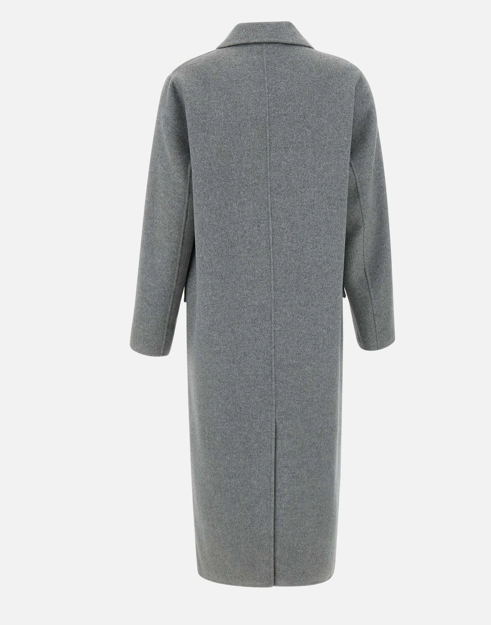 Mèlange Grey Wool Blend Coat