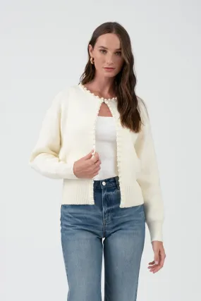 Pearl Trim Cardigan - FINAL SALE