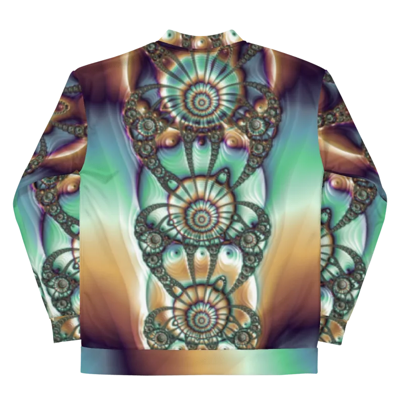 "Melted Hues Blossom" Collection - Unisex Designer Bomber Jacket