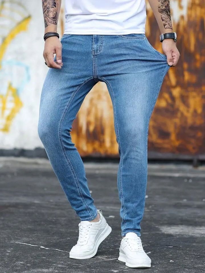 Skinny, Slim- Fit Jean For men's at Al Hudaibiya