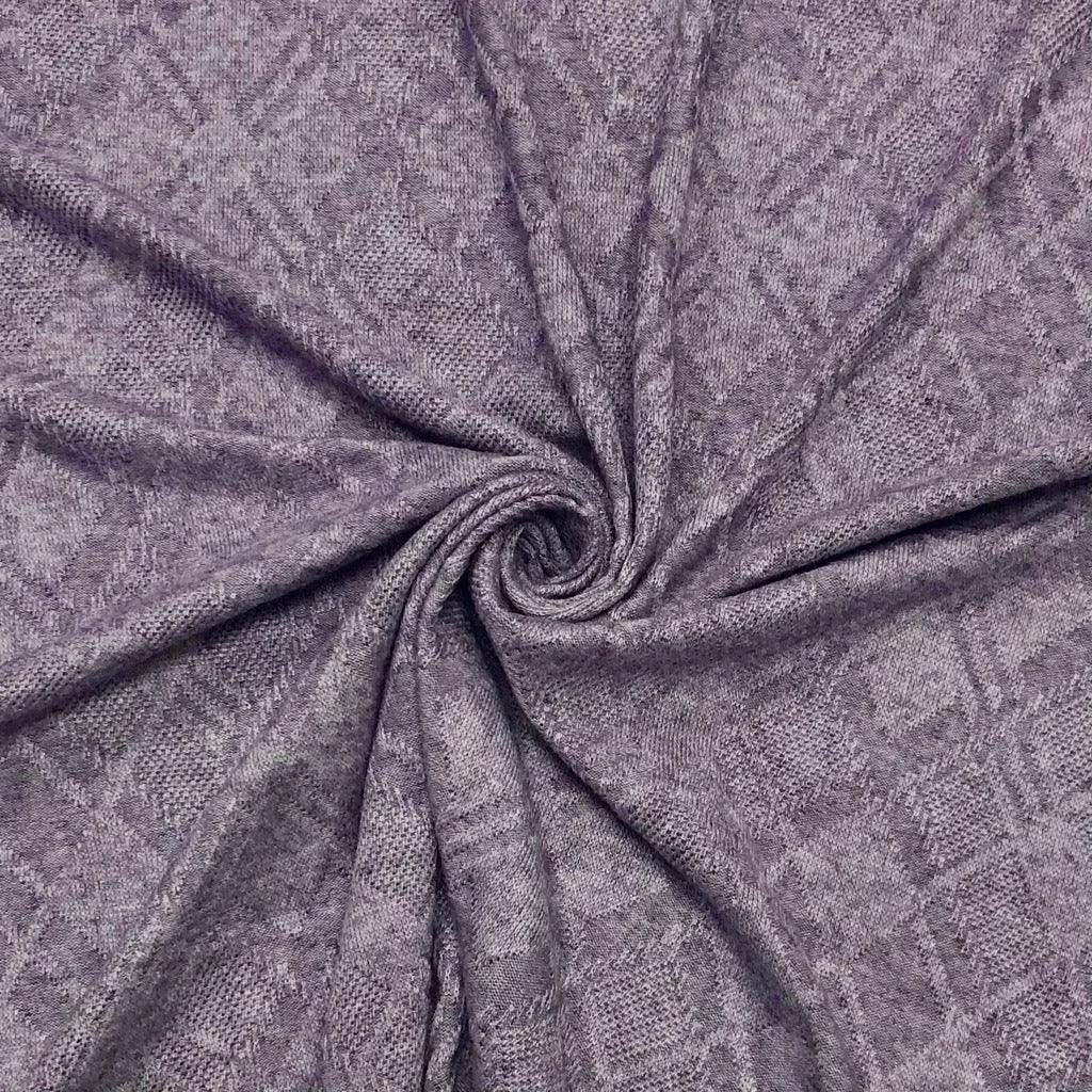 Soft Melange Jacquard Knit Fabric