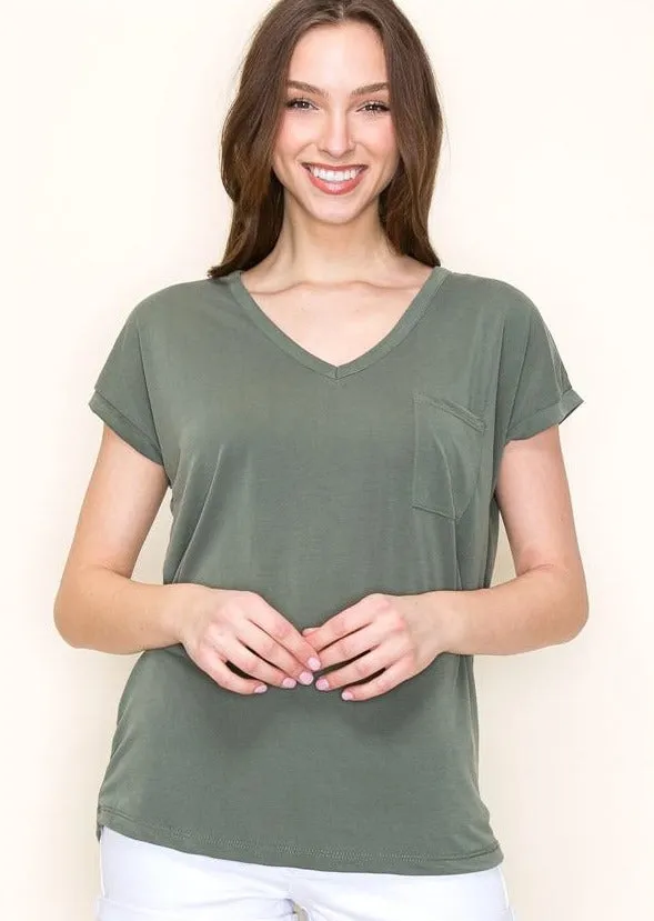 Soft Modal Pocket Tees - 4 colors!