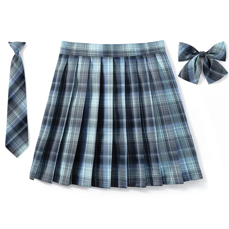 [Starry Night] JK vintage plaid uniform skirt