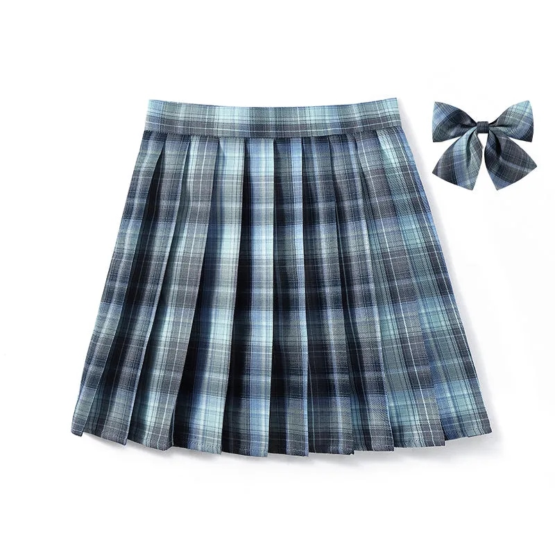 [Starry Night] JK vintage plaid uniform skirt