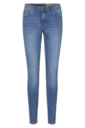 Vero Moda - Vmtanya Mr S Piping Jeans Vi349 - 3257946 Medium Blue Denim